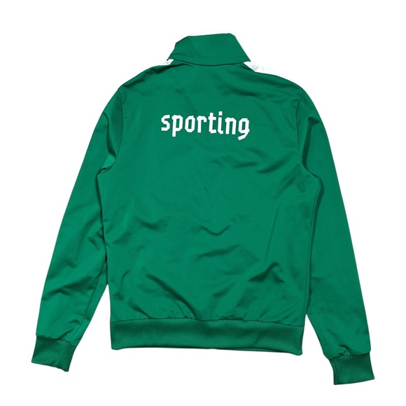 Puma Sporting CP Portugal Green White Track Jacket Mens Medium - Picture 2 of 9